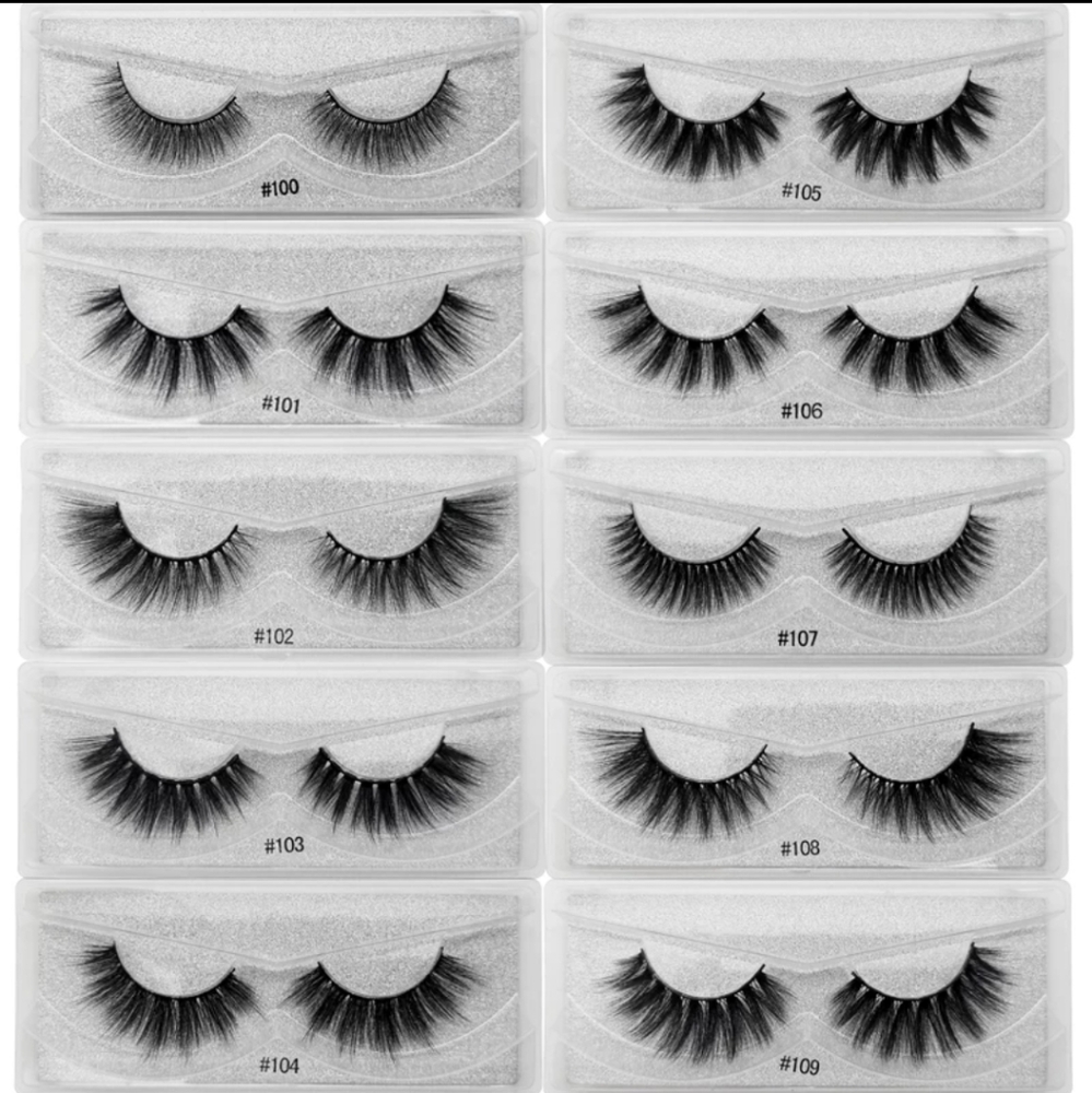 10 pairs of 3D Mink Fake eyelashes BUNDLE